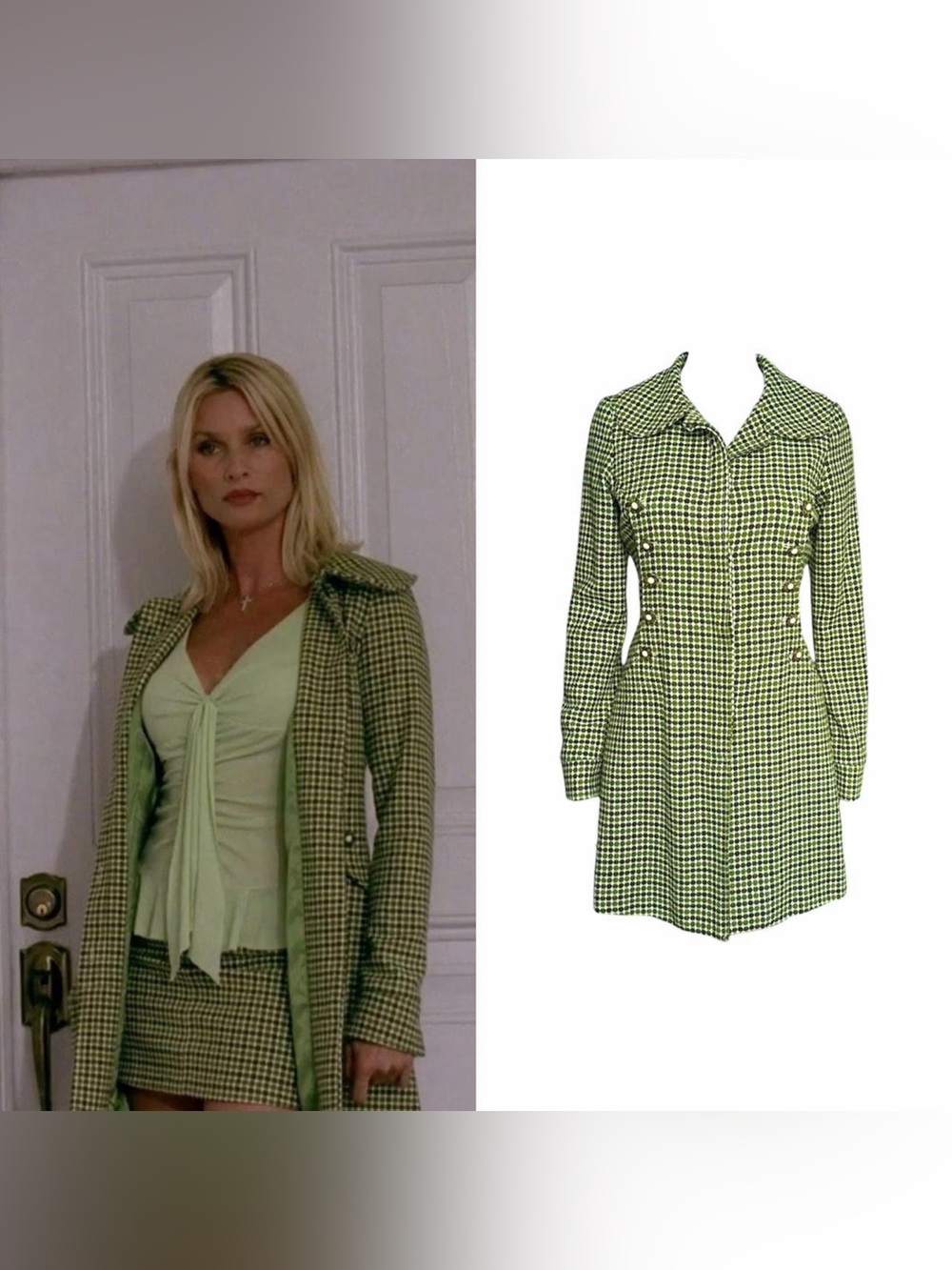 Tweed Floral Button Coat As Seen On Edie Britt On Desperate Housewives